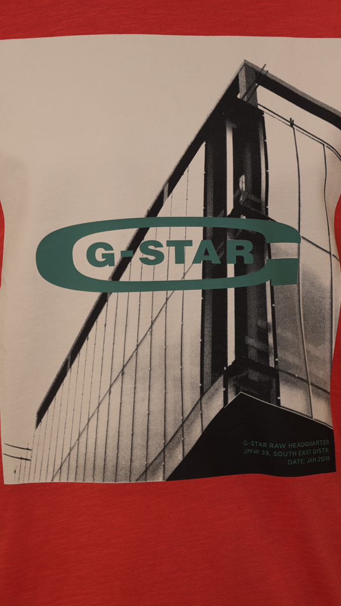 G-Star Crew Hq Oldskool Logo Lash Finch